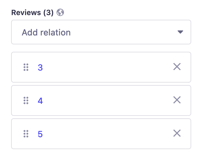 Multiple choices relational fields